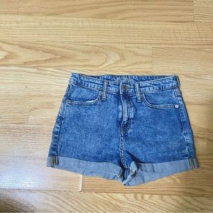 Wild Fable Medium Washed High Rise Cuffed Short Shorts